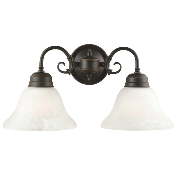 Design House Millbridge Wall Mount Sconce in Oil-Rubbed Bronze, 2-Light 8.5-Inch by 17.25-Inch
