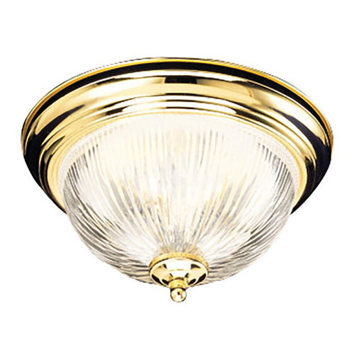 Design House Millbridge Ceiling Mount in Polished Brass, 2-Light 7-Inch by 13.25-Inch