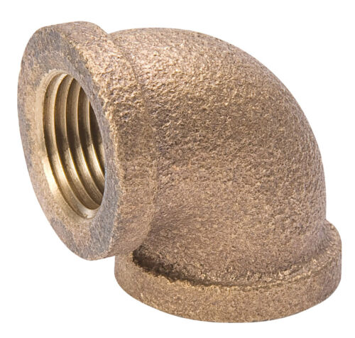 B & K Industries 90° Elbow Red Brass Threaded Fittings 1/8 in.